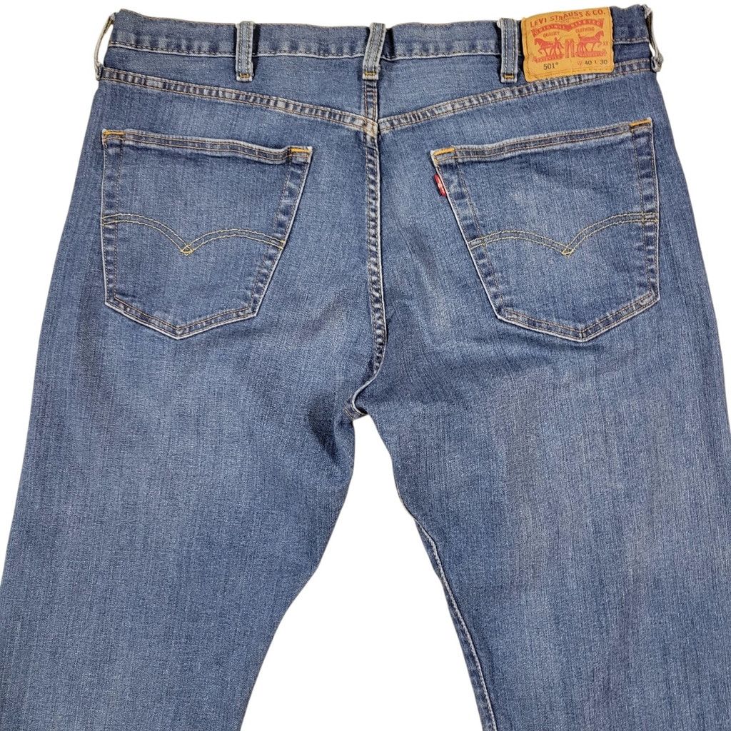 Levi's Levi's 501 Blue Straight Leg Button-Fly Size US 40 / EU 56 - 7 Thumbnail