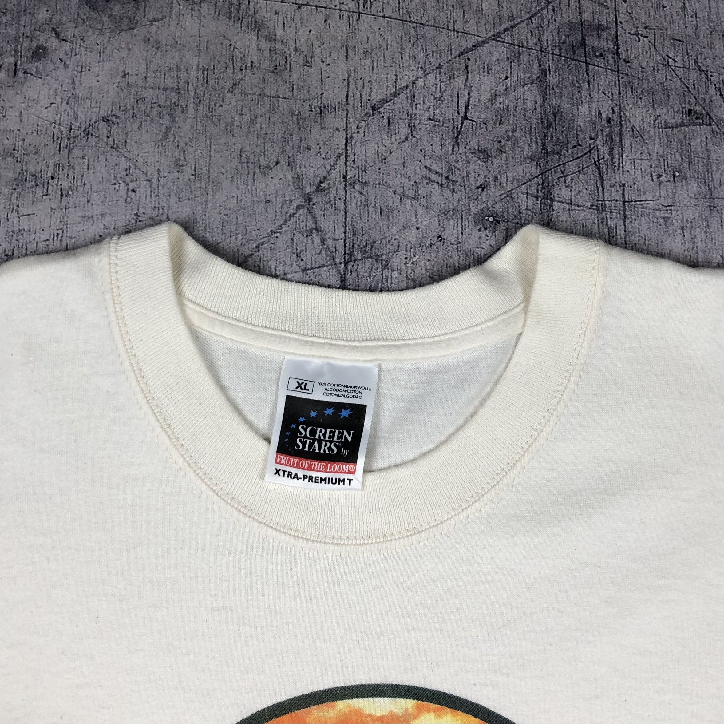Vintage 90s Scarecrow Art Organic Ale Circle Master Tee Size US XL / EU 56 / 4 - 4 Thumbnail
