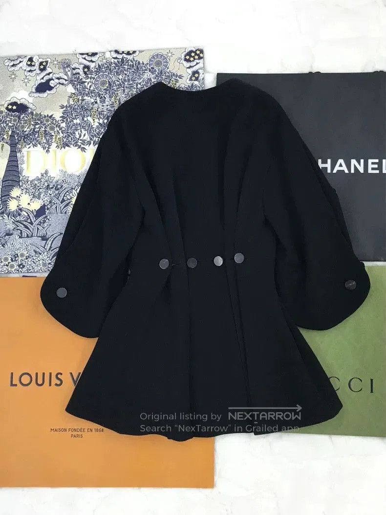 Dior Dior Black Wool Coat Dress. Size US S / EU 44-46 / 1 - 2 Thumbnail