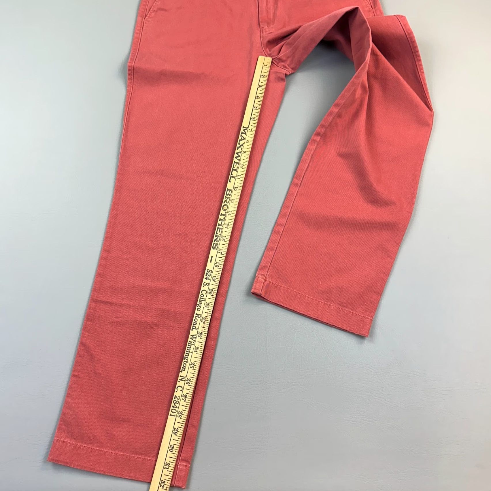 J.Crew VINTAGE J.CREW Pants Mens 34x32 Old Red Bleecker Athletic Fit Casual NWT Size US 34 / EU 50 - 2 Thumbnail