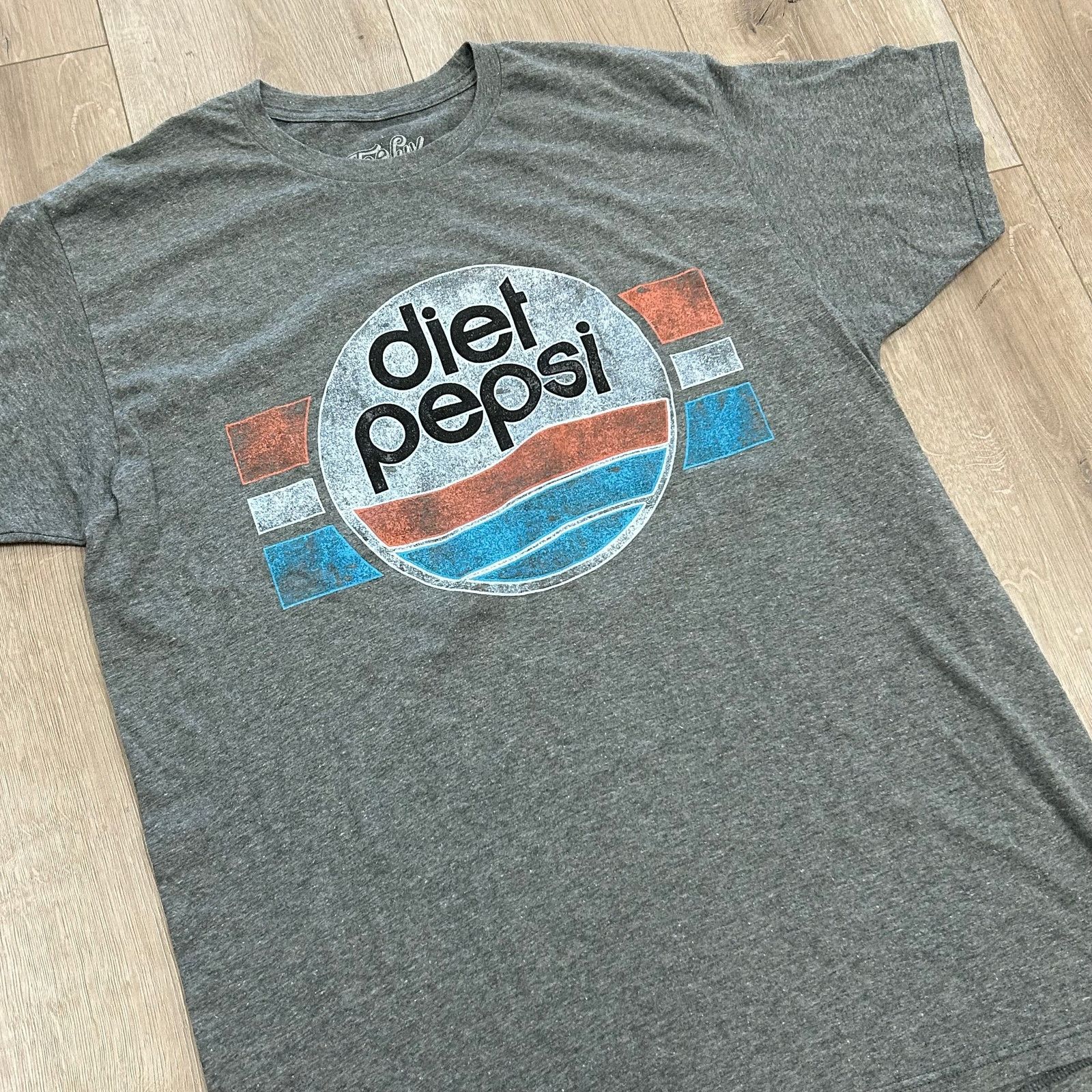 TEE JAYS Tee Luv Vintage Diet Pepsi Logo Gray Tee T Shirt size XL B24 Size US XL / EU 56 / 4 - 2 Thumbnail