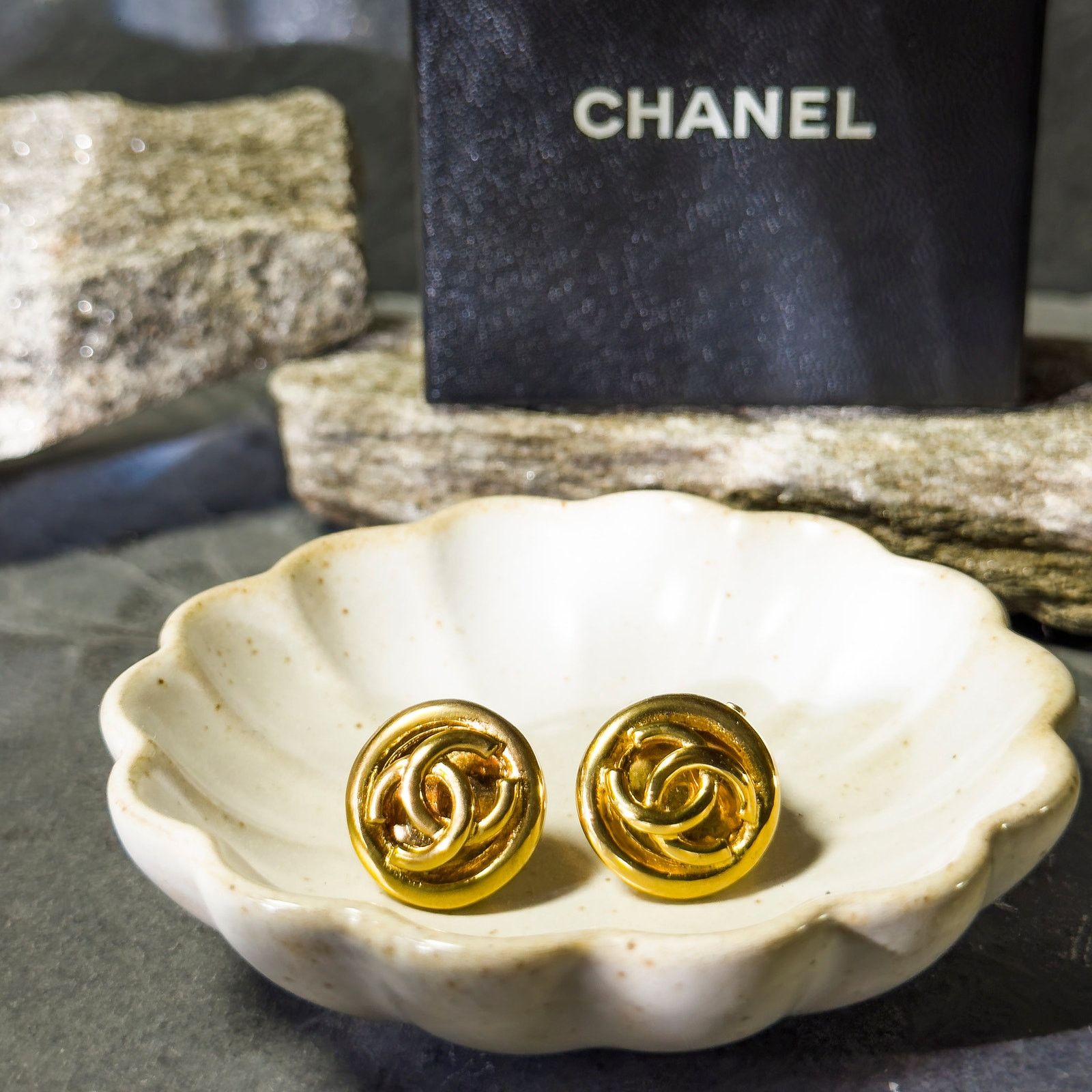 Chanel Vintage Chanel Karl Lagerfeld Era Earrings Size ONE SIZE - 3 Thumbnail