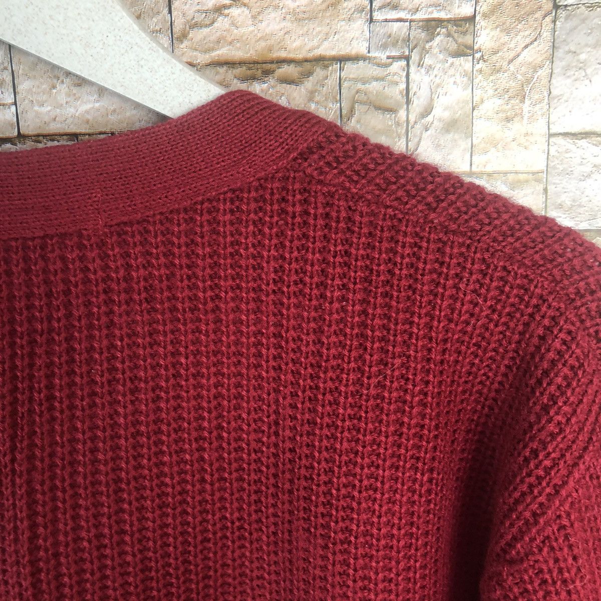 Homespun Knitwear × Japanese Brand Ladies Knit Costume vintage japan Red Cardigan #A20 Size US M / EU 48-50 / 2 - 13 Thumbnail