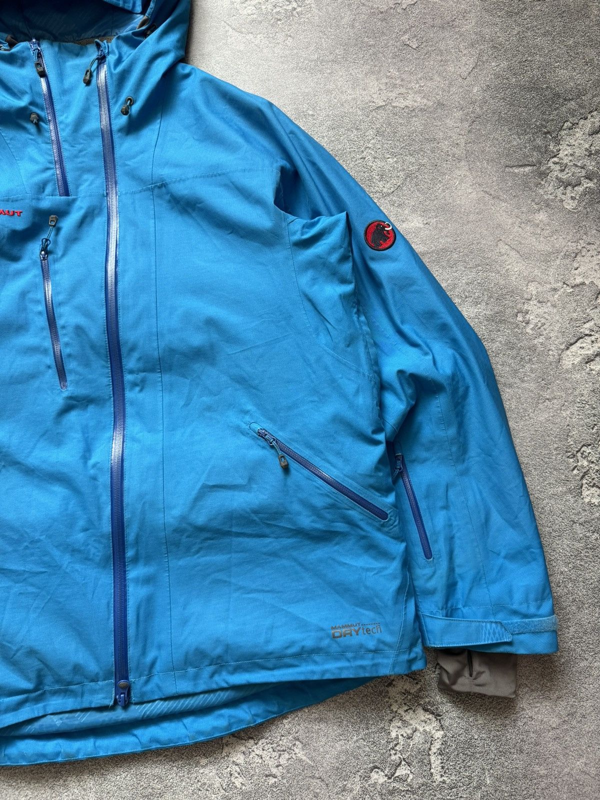 Mammut Mammut L man blue zip hooded jacket drytech windbreaker ski Size US L / EU 52-54 / 3 - 7 Thumbnail