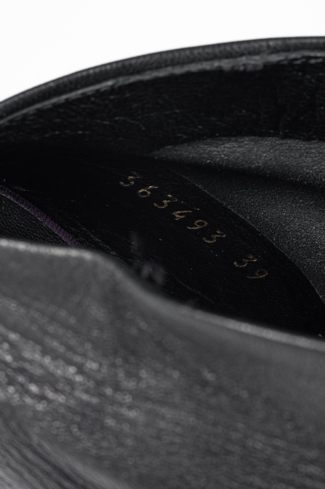 Balenciaga Balenciaga Black Leather Pointed-Toe Wedge Mules Size US 8.5 / IT 38.5 - 10 Thumbnail