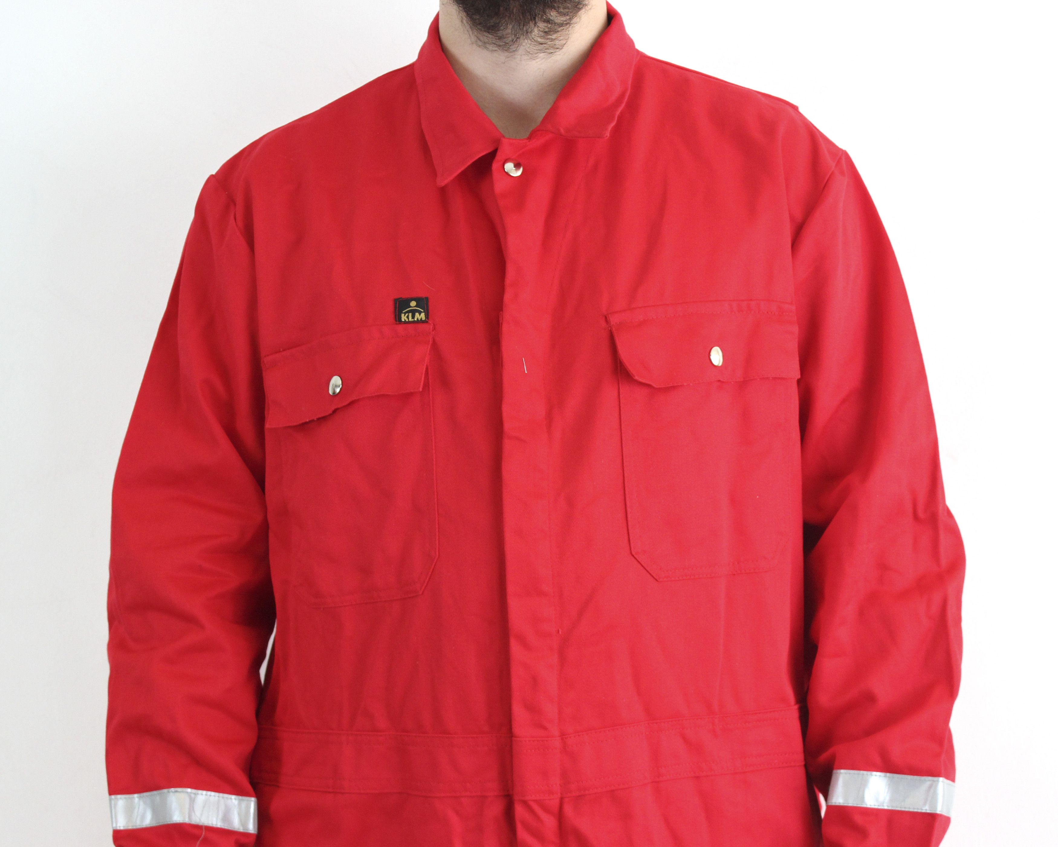 Vintage DALE Antiflame Pyrovatex KLM 2XL Reflective Work Boilersuit Size US 44 / EU 60 - 2 Thumbnail