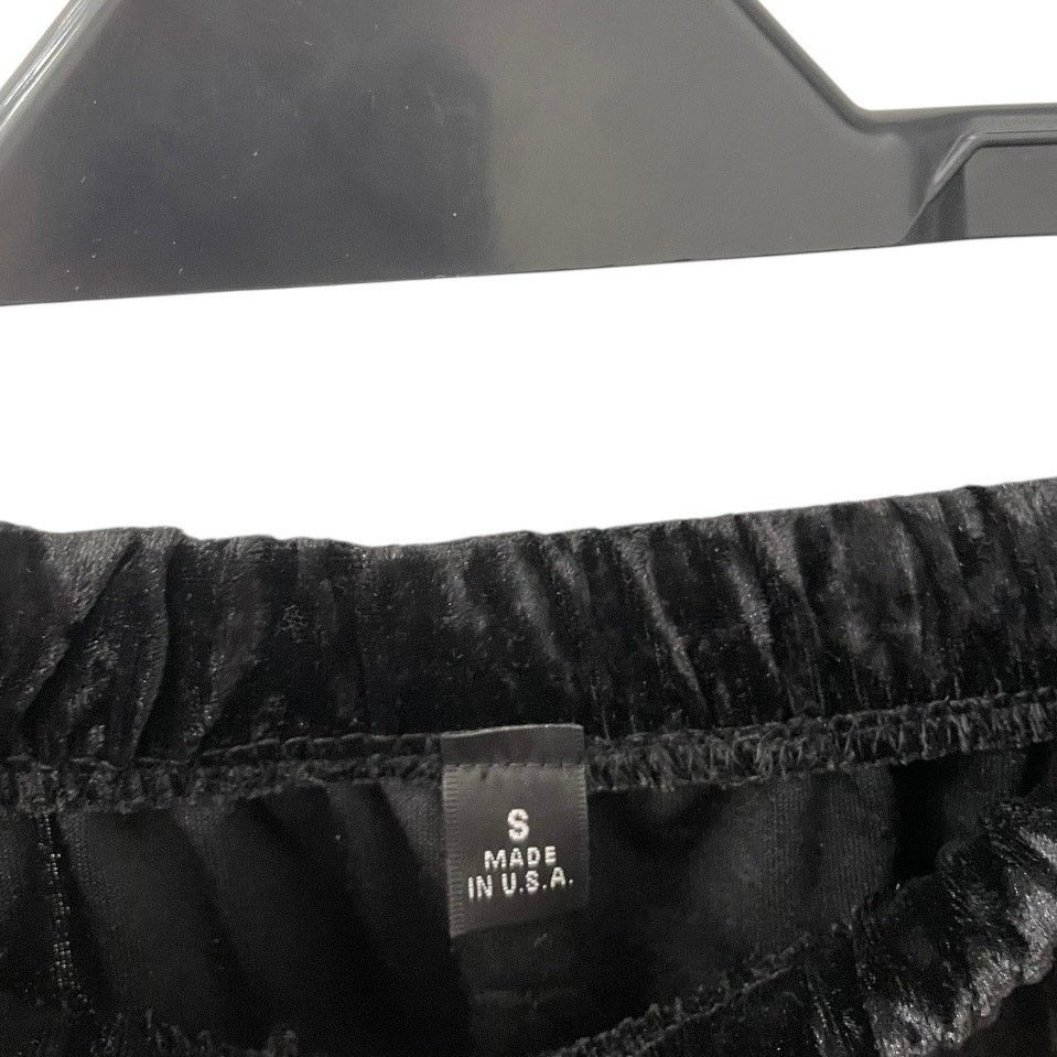 Other Black Crushed Velvet Mini Skirt Size 26" / US 2 / IT 38 - 6 Thumbnail