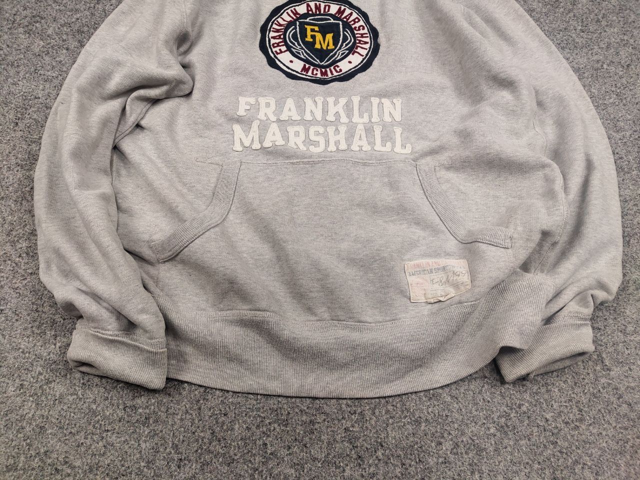 Franklin & Marshall Franklin & Marshall Italy vintage logo distressed Hoodie Size US XL / EU 56 / 4 - 6 Thumbnail