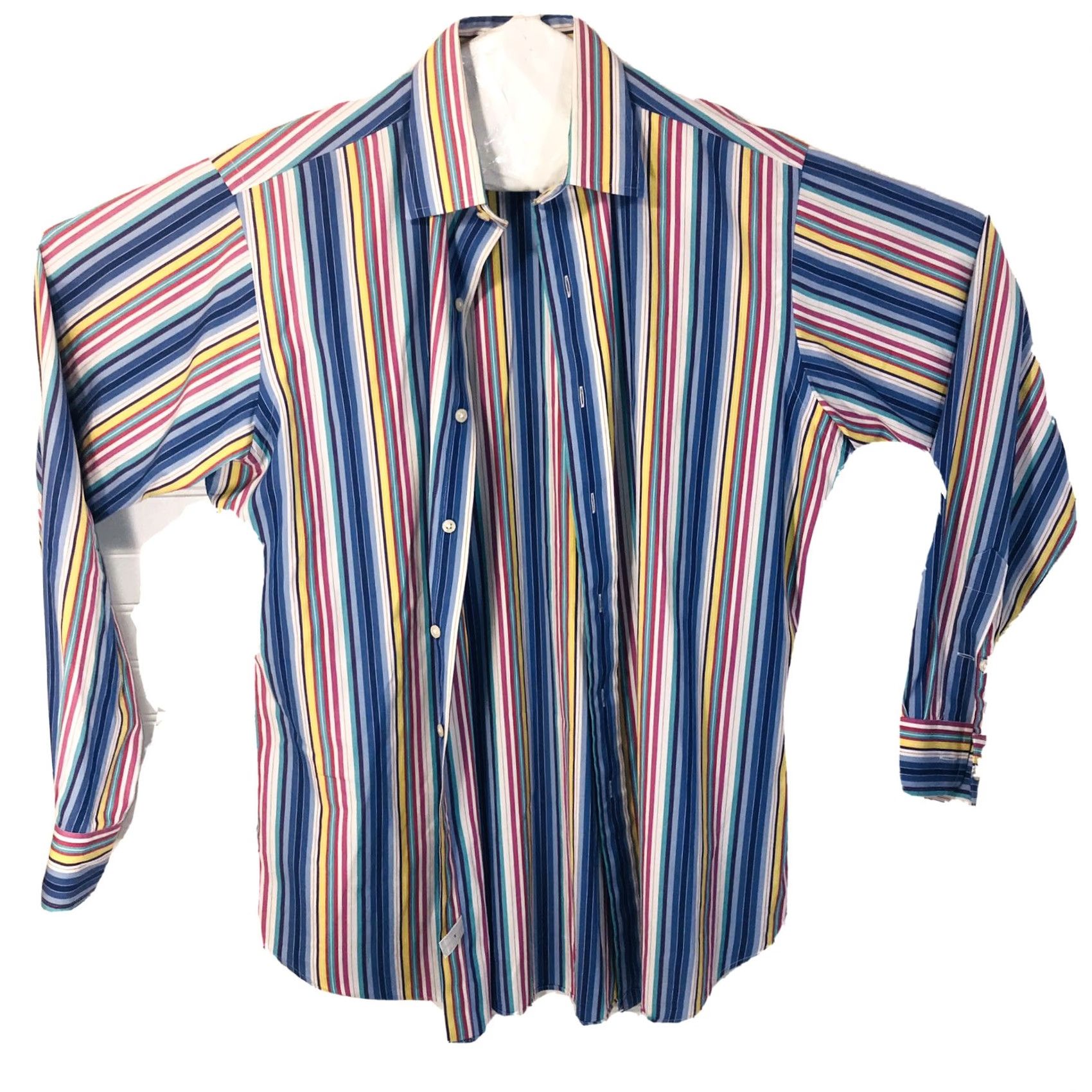 Ralph Lauren Polo Ralph Lauren Multi Color Striped Curham Classic Fit Button Up Shirt M Mens Casual Business Formal Size US M / EU 48-50 / 2 - 2 Thumbnail