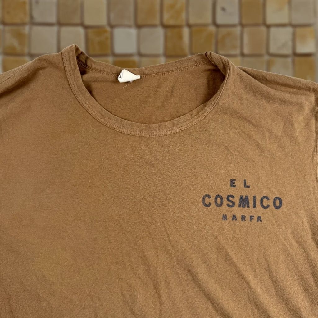 Vintage Filth Mart T-Shirt Womens XL Cropped Short Sleeve Brown KnIT Cotton Marfa Texas El Cosmico Vintage? Size XL / US 12-14 / IT 48-50 - 1 Thumbnail