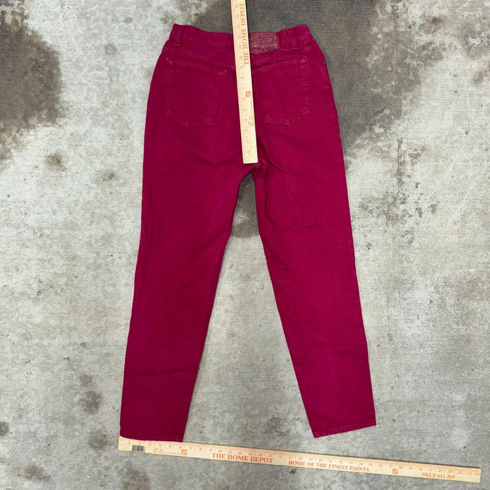 Levi's Vintage y2k levis strauss denim over dyed red 90s jeans Size 32" / US 10 / IT 46 - 3 Thumbnail