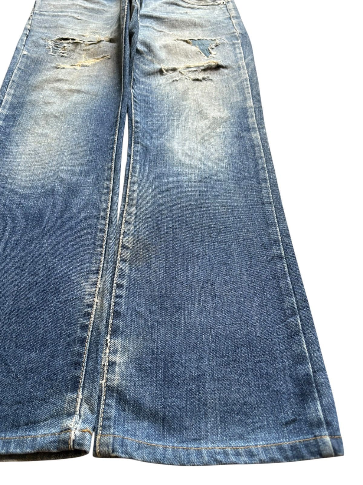 Dsquared2 Vintage Dsquared Mud Wash Distressed Loose Jeans Size US 33 - 7 Thumbnail