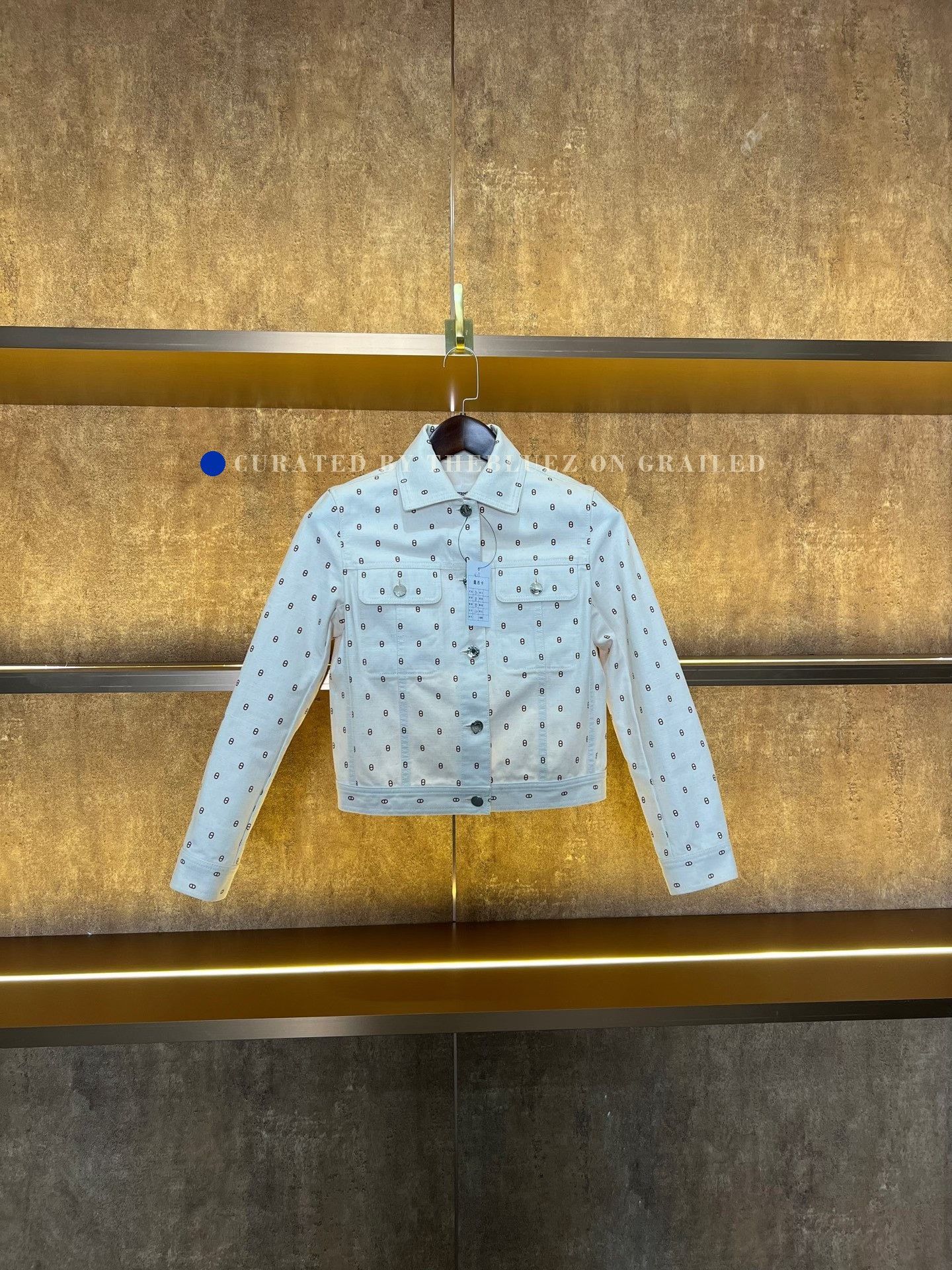 Hermes Hermes Pig Nose Print Denim Jacket Size XXS / US 00 / IT 34 - 1 Thumbnail