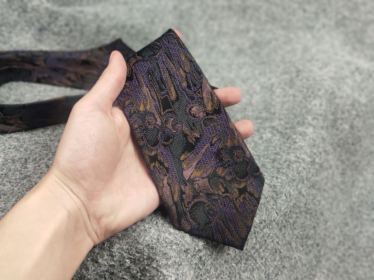 Yves Saint Laurent Yves Saint Laurent Vintage 90s Silk design YSL Tie Pattern Size ONE SIZE - 3 Thumbnail