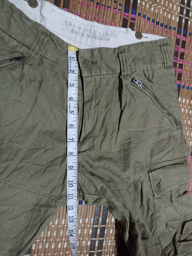 Designer Vintage BACK Number Cargo Pants Military Style Size US 31 - 17 Thumbnail