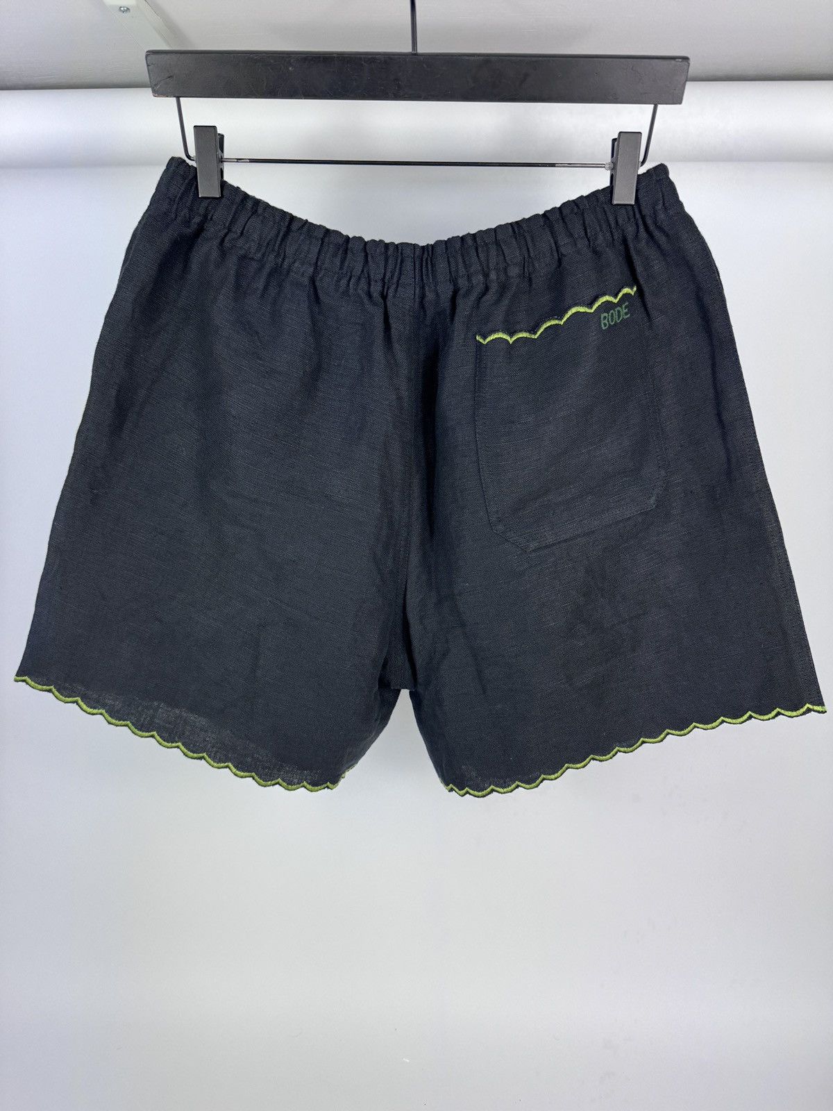 Bode EMBROIDERED LINEN SHORTS Size US 34 / EU 50 - 2 Thumbnail