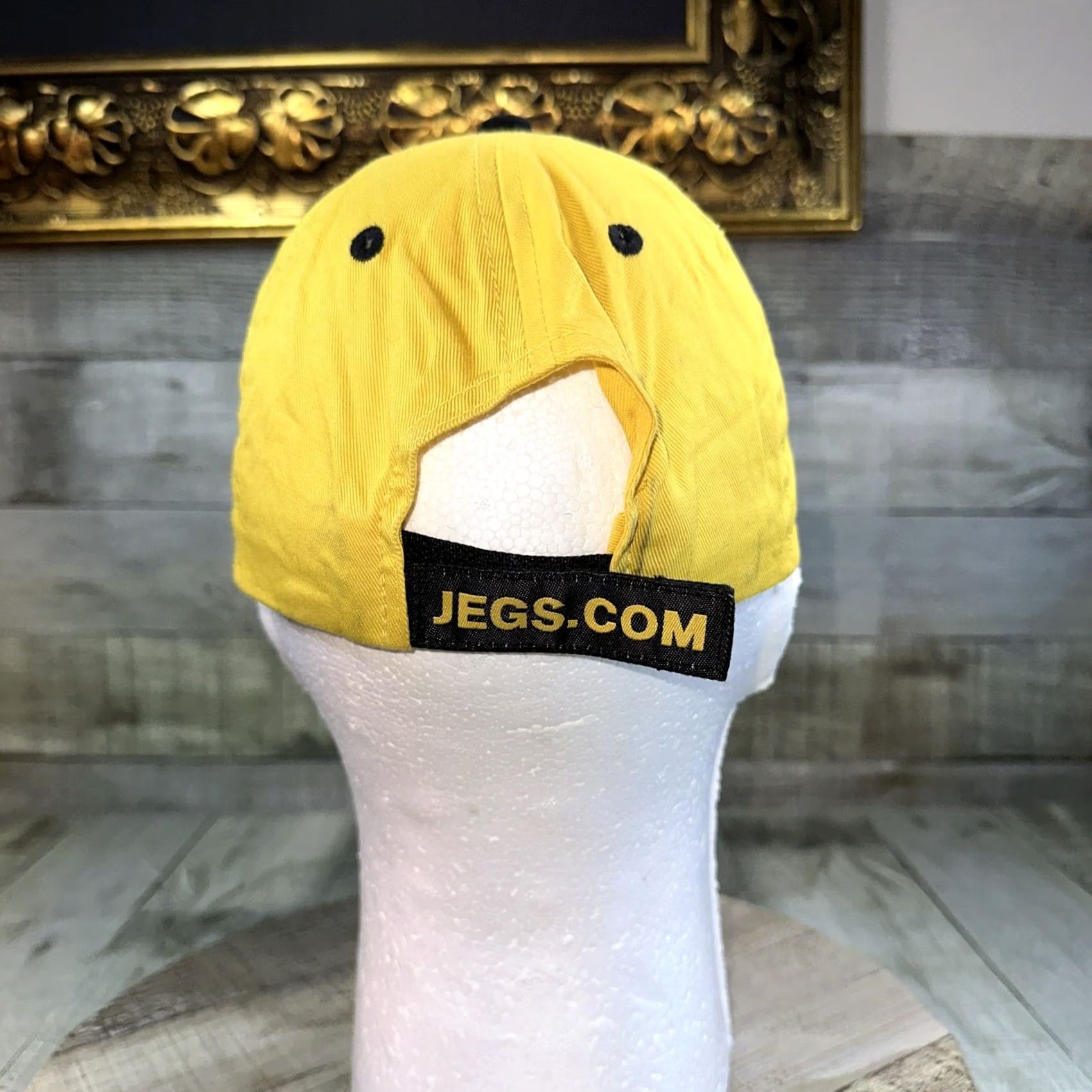 Vintage JEGS High Performance Yellow Cotton Baseball Cap Hat Strapback CH32 Size ONE SIZE - 6 Thumbnail
