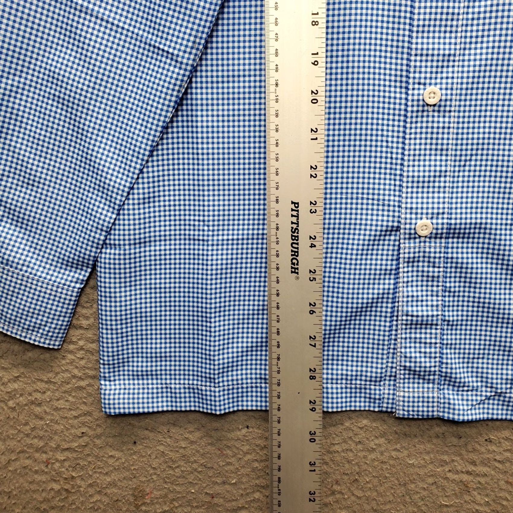 Habitat Habit Fishing Shirt Mens Small Multi Gingham Vented Back Collar Button Up Blue Size US S / EU 44-46 / 1 - 3 Thumbnail