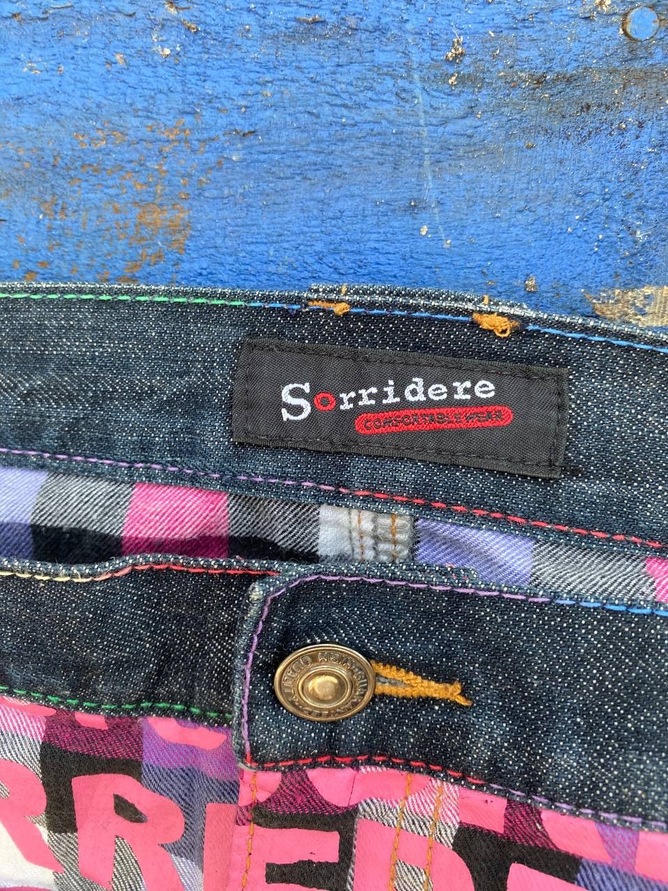If Six Was Nine Vintage Sorridere Japan Double Waist Jeans Size US 36 / EU 52 - 3 Thumbnail