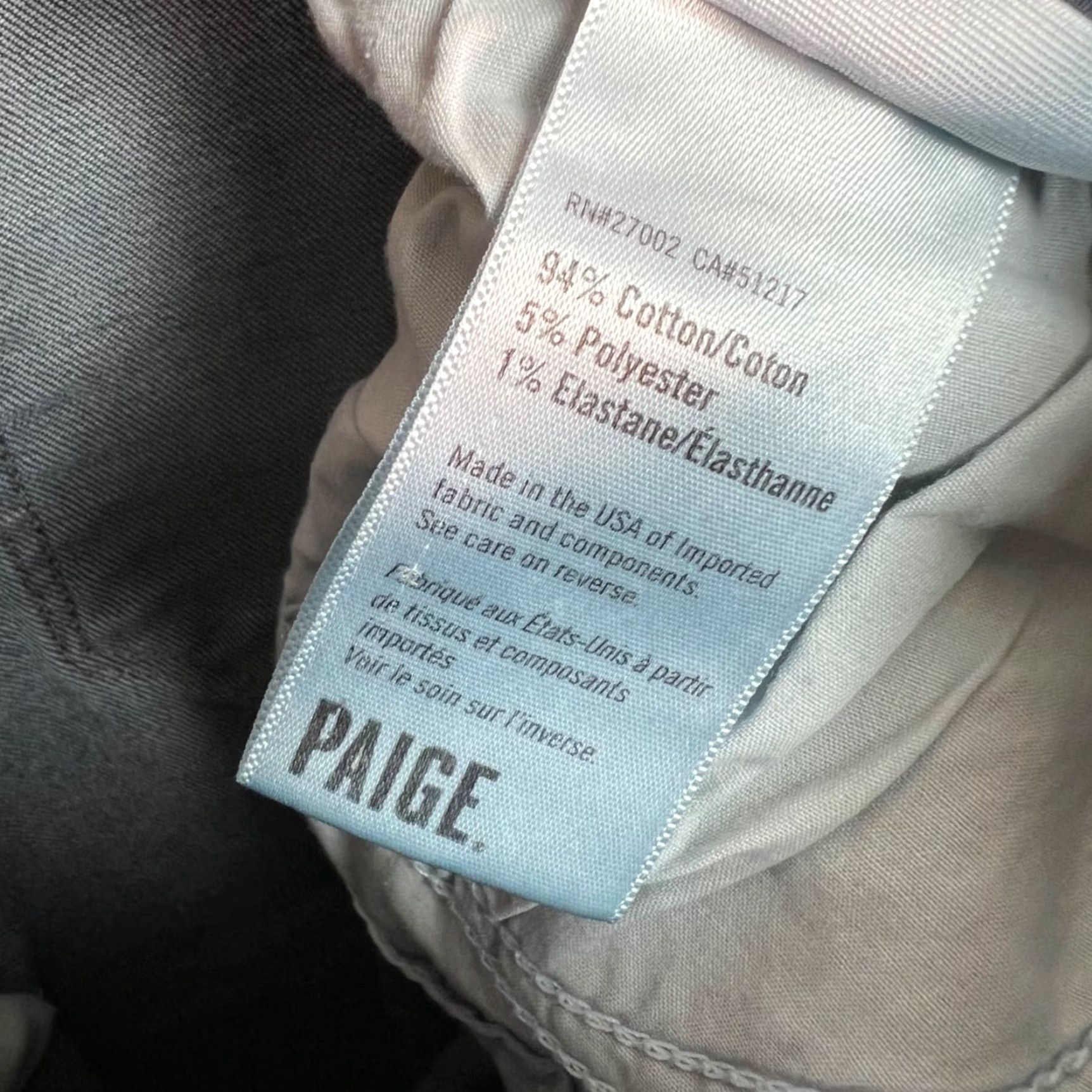 Paige Paige Womens Jeans 32 Anabelle Slim Distressed Blue Denim Straight 5-Pocket USA Made Slim Fit Regular Womens Mens? Size 24" / US 00 / IT 34 - 5 Thumbnail