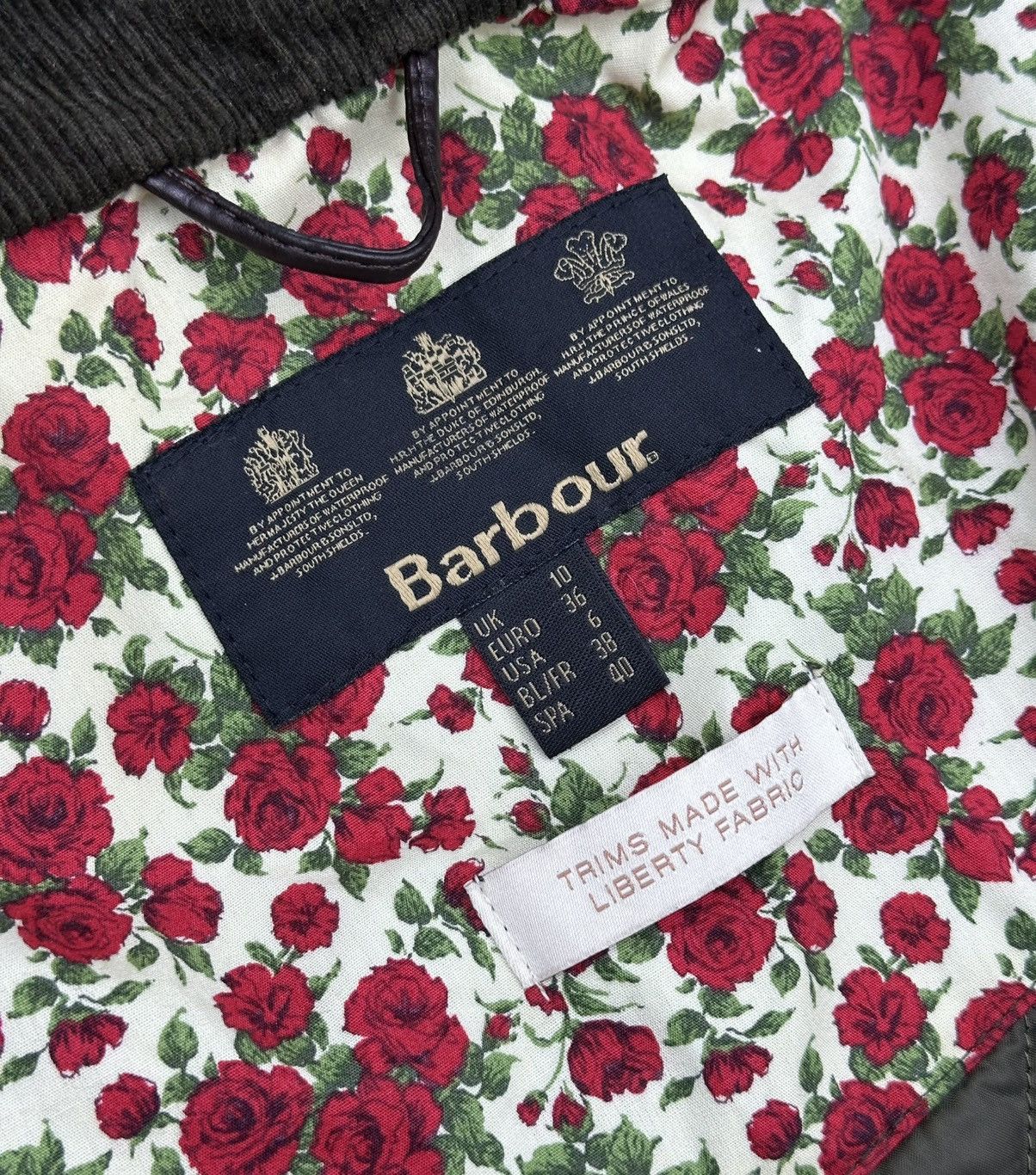 Barbour BARBOUR Olive Retail Morris Wax Jacket Medium Liberty Floral Size M / US 6-8 / IT 42-44 - 11 Thumbnail