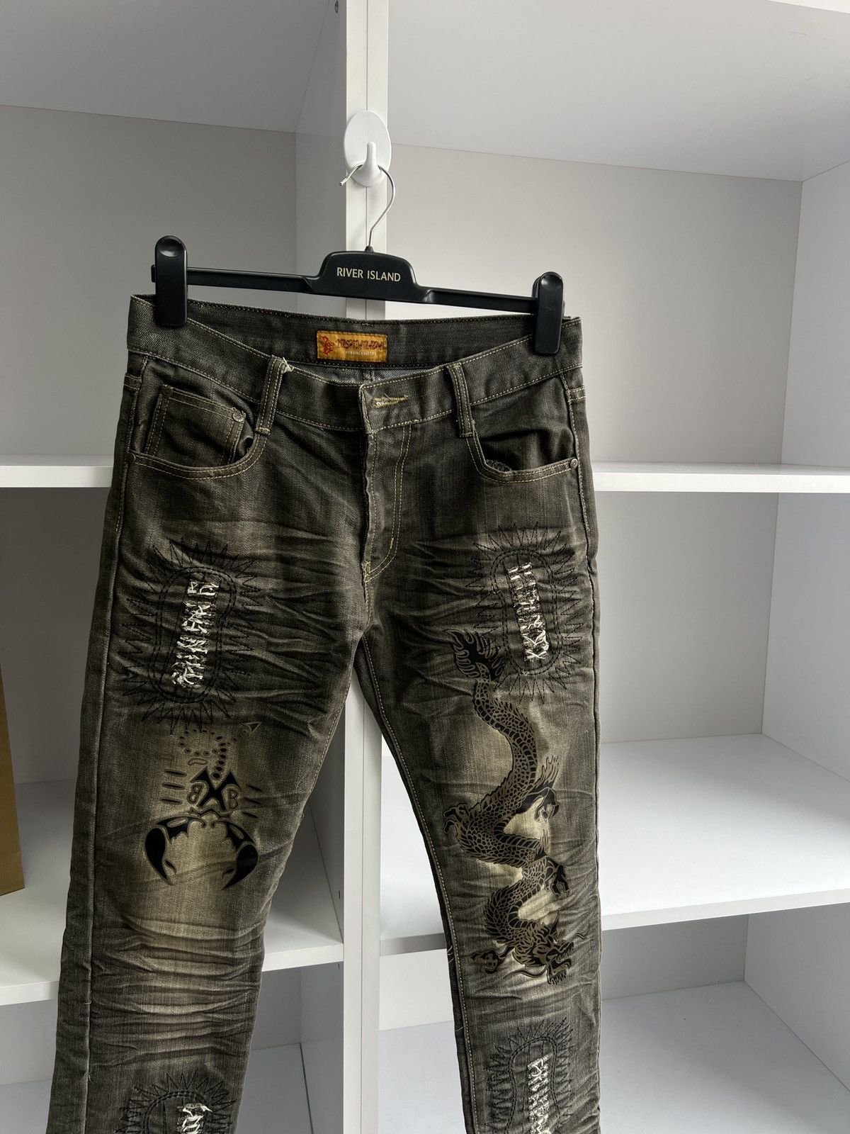Japanese Brand × Vintage Vintage Japanese Style Archival Embroidered Pants Size US 32 / EU 48 - 8 Thumbnail