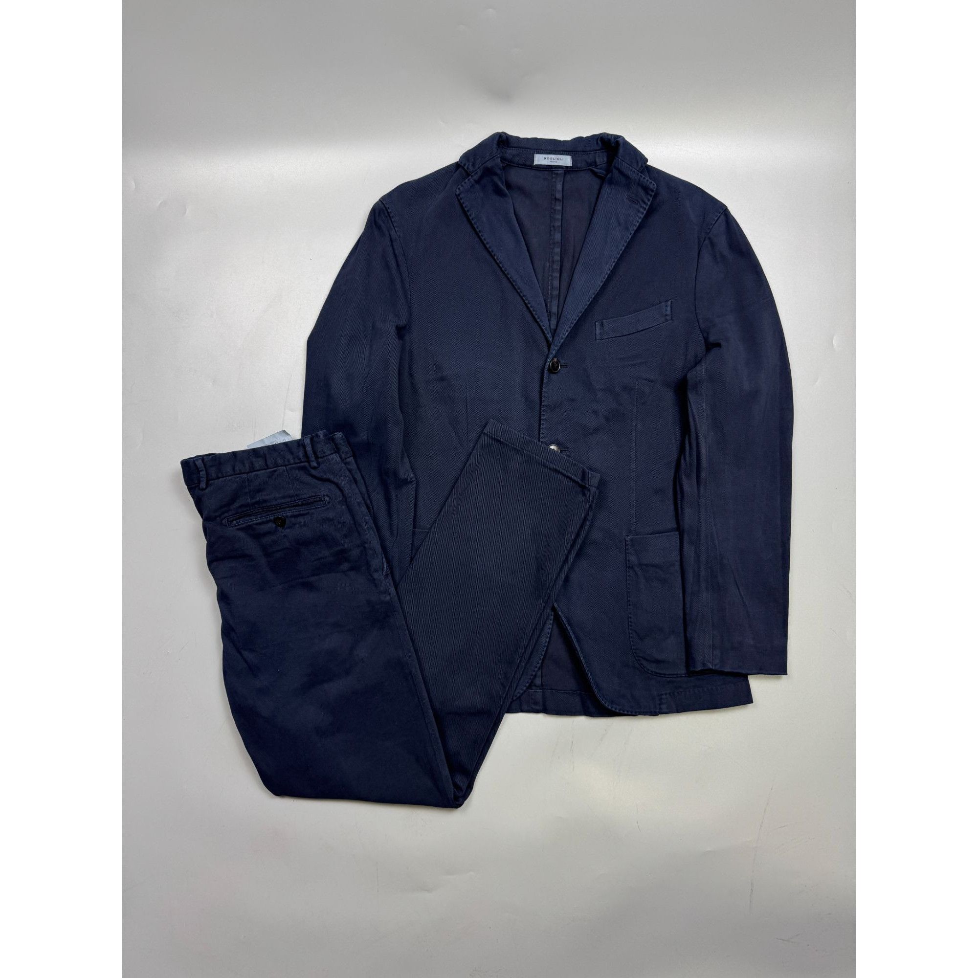 Boglioli Boglioli Cotton Twill Two Piece K Jacket Suit (Y1283) Size 36R - 1 Thumbnail