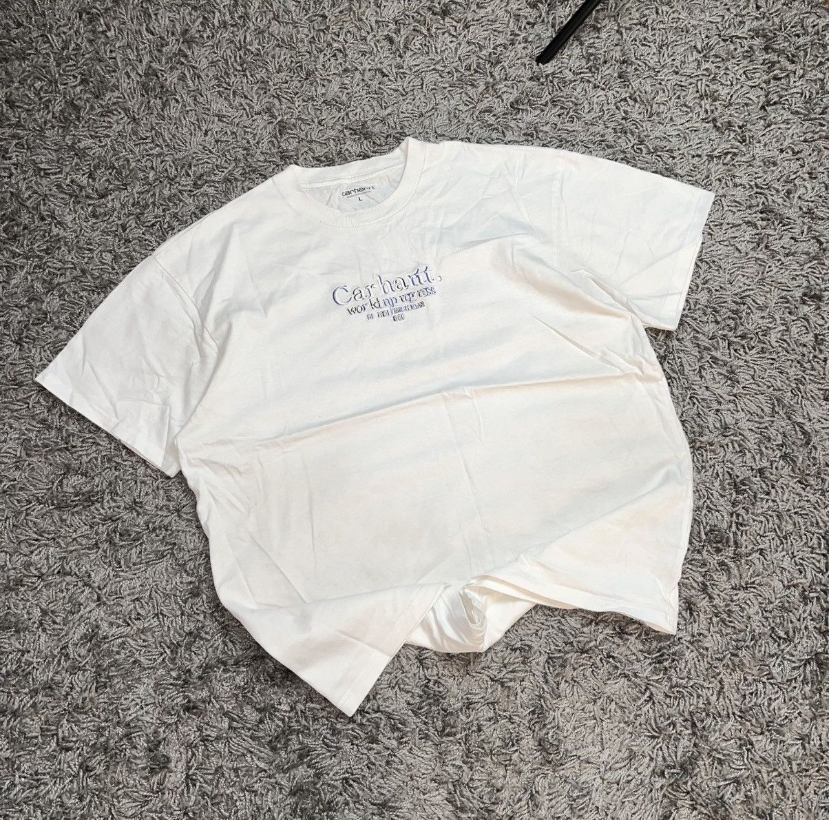 Carhartt Wip Carhartt WIP Commission Logo Embroidered T-Shirt White Size US L / EU 52-54 / 3 - 1 Thumbnail