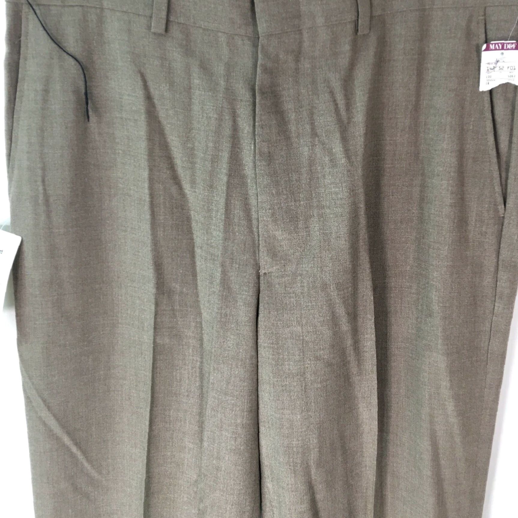 Farah Farah Mens Pants Gray Dress Flat Front Straight Leg Regular Fit Size 34 X34 Size US 34 / EU 50 - 3 Thumbnail
