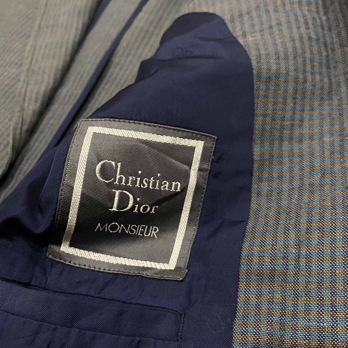 Christian Dior Monsieur × Designer VINTAGE CHRISTIAN DIOR GINGHAM COATS BLAZER Size US S / EU 44-46 / 1 - 10 Thumbnail