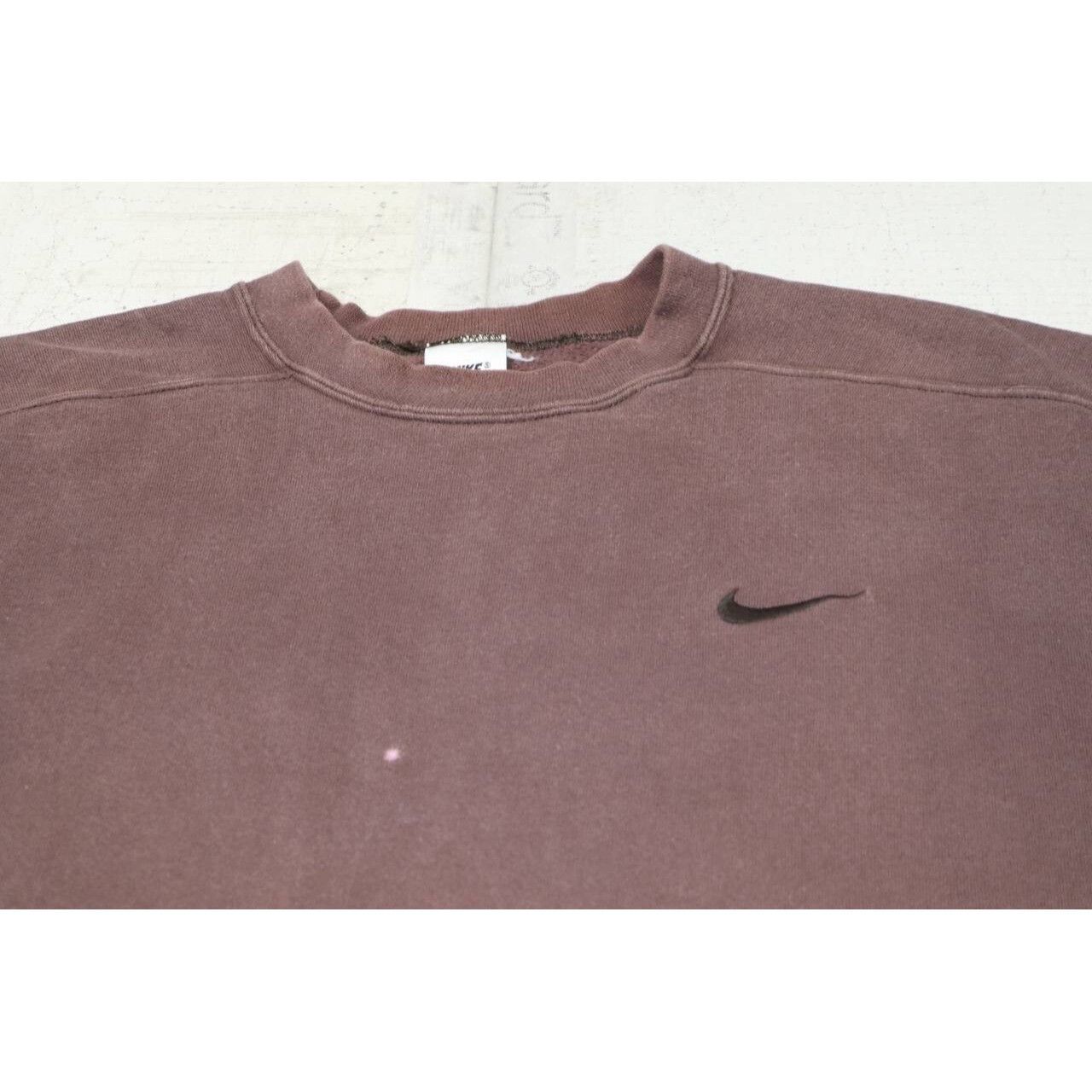 Nike Vintage 90s Nike Crewneck Sweatshirt Brown Swoosh Sportswear Size US M / EU 48-50 / 2 - 7 Thumbnail