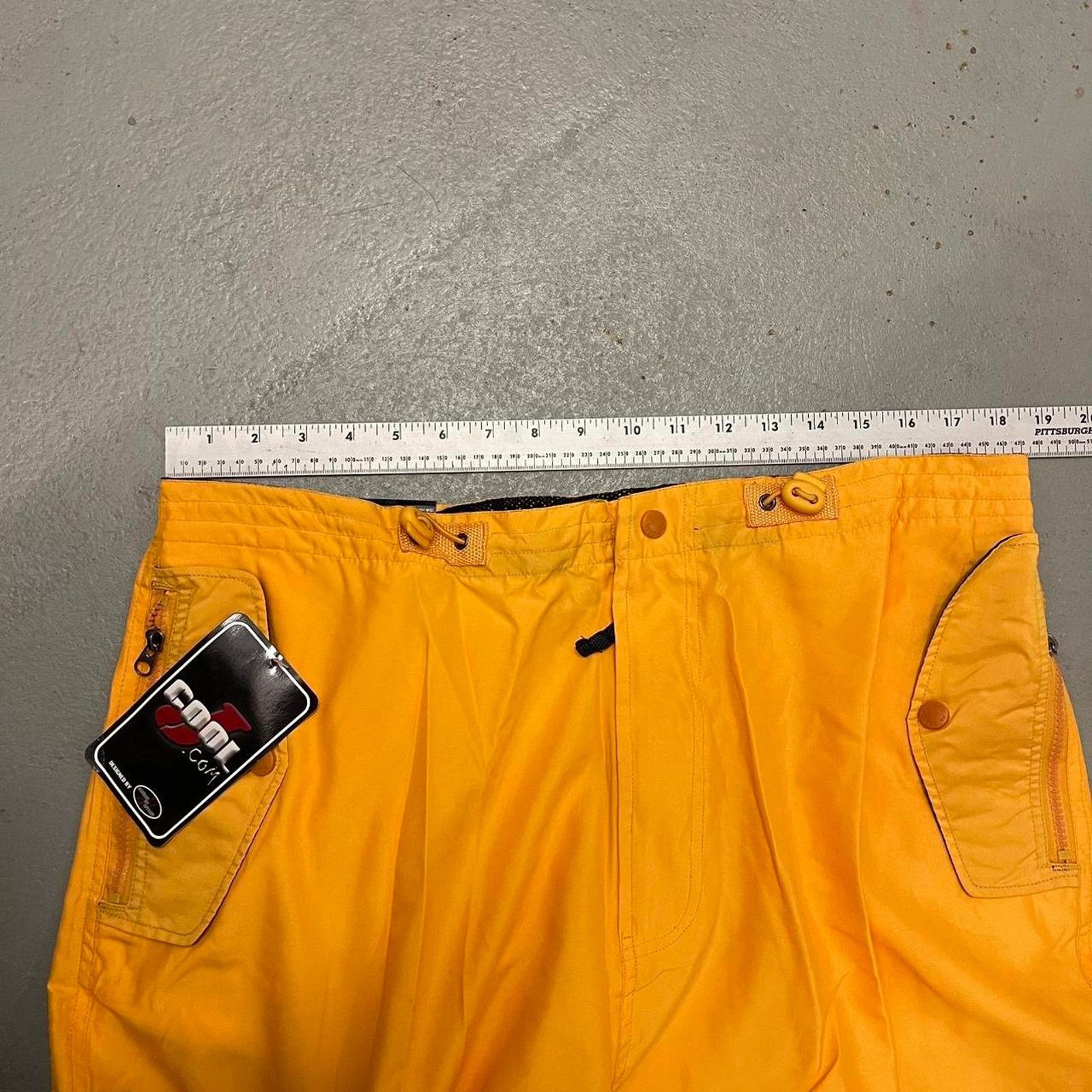 Vintage Vintage Baggy Y2k Urban Wide Leg Yellow Skater Pants Mens XL Size US 36 / EU 52 - 3 Thumbnail