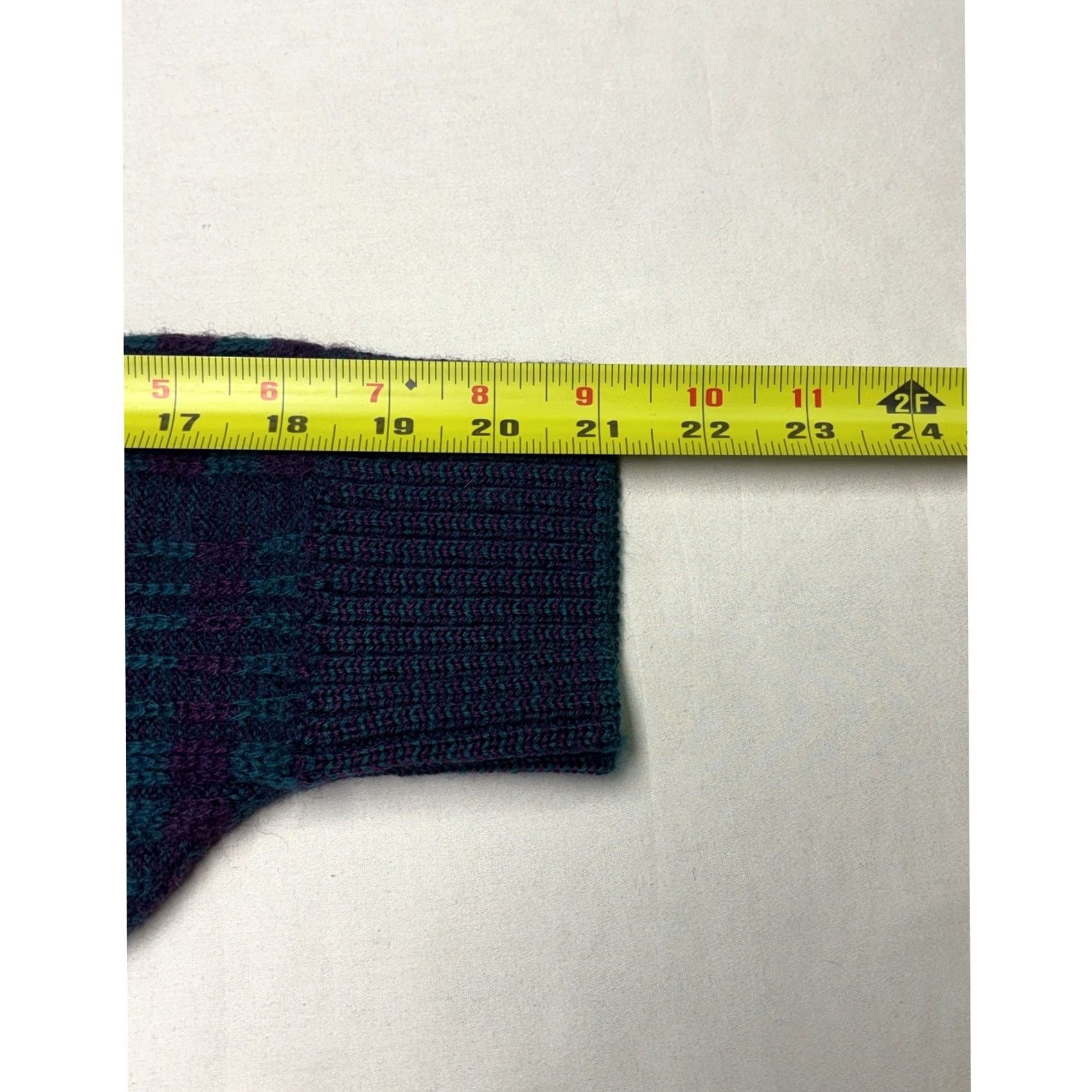 Pendleton VINTAGE Pendleton Sweater Womens XL Teal Plaid Wool Crewneck 80s 90s Made USA Size XL / US 12-14 / IT 48-50 - 6 Thumbnail