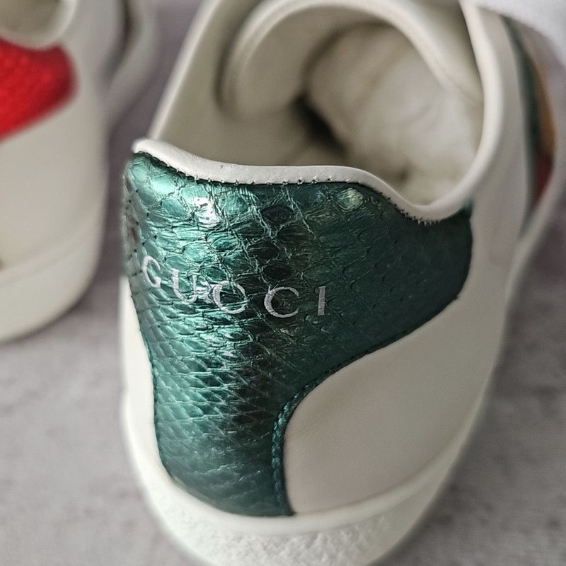 Gucci Gucci Ace Leather Pineapple Embroidery Sneakers -2508 Size US 5.5 / IT 35.5 - 7 Thumbnail
