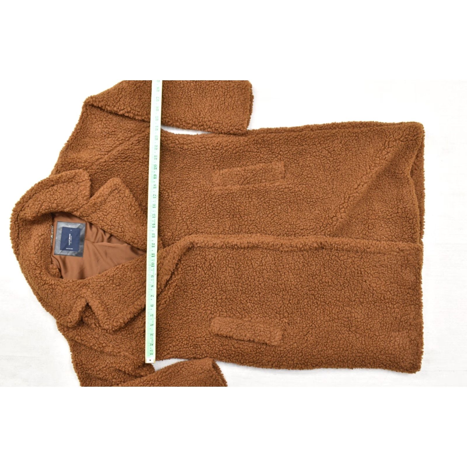 Lucky Brand Lucky Brand Coat Women L Brown Faux Fur Sherpa Teddy Bear Long Trench Coat Holiday Winter Fall Size L / US 10 / IT 46 - 4 Thumbnail