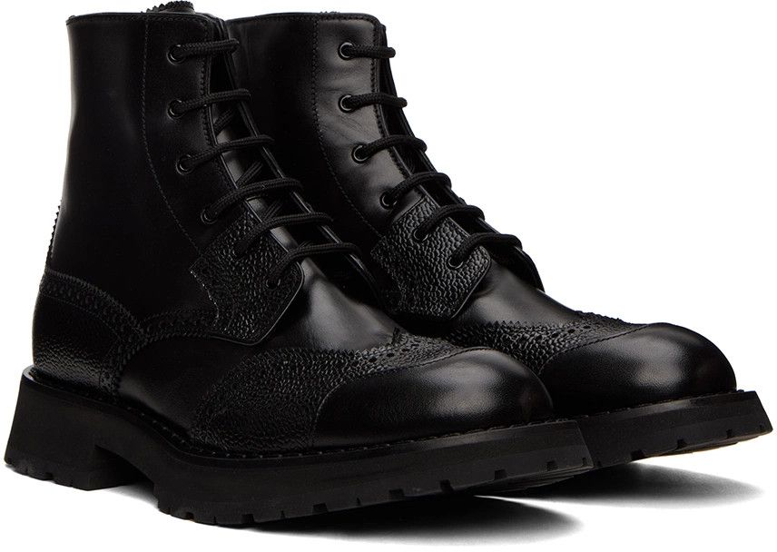 Alexander McQueen o1y1024 Ankle Boots in Black Size US 7 / EU 40 - 4 Thumbnail