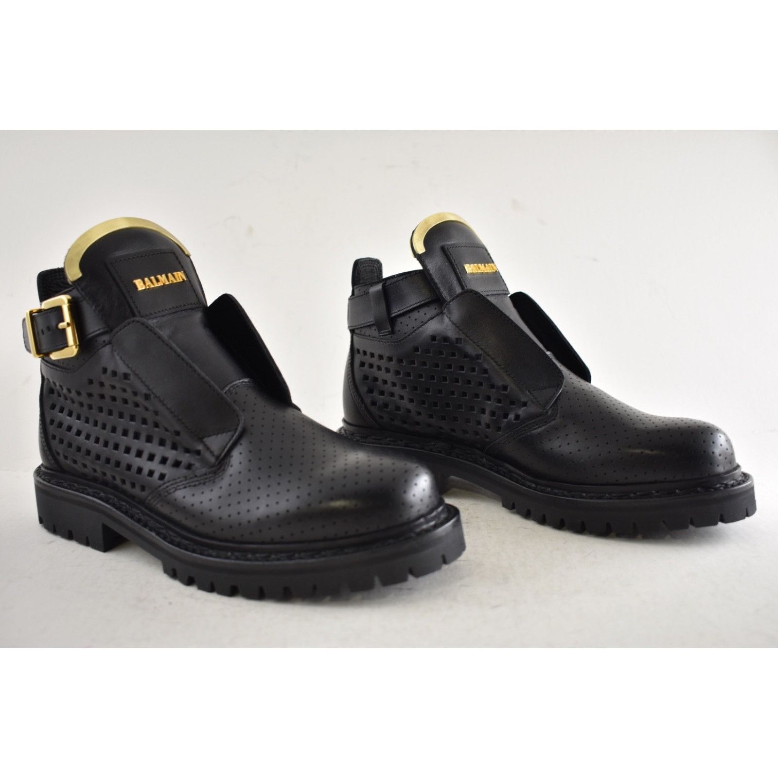 Balmain Balmain King Taiga Ranger Black Biker Moto Short Boot 36 Size US 6 / IT 36 - 3 Thumbnail
