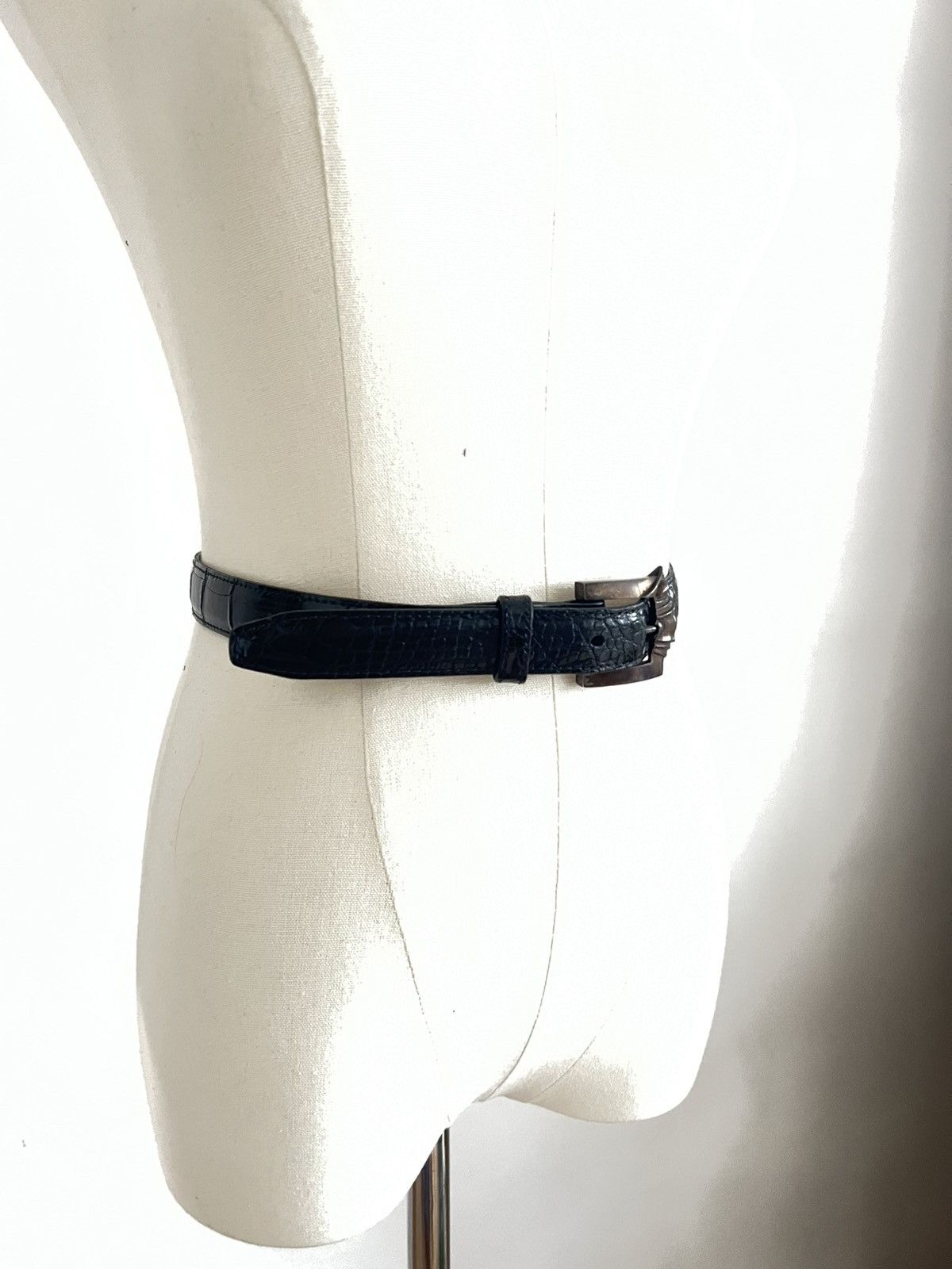 Kieselstein-Cord Kieselstein-Cord alligator belt with sterling silver buckle Size ONE SIZE - 5 Thumbnail