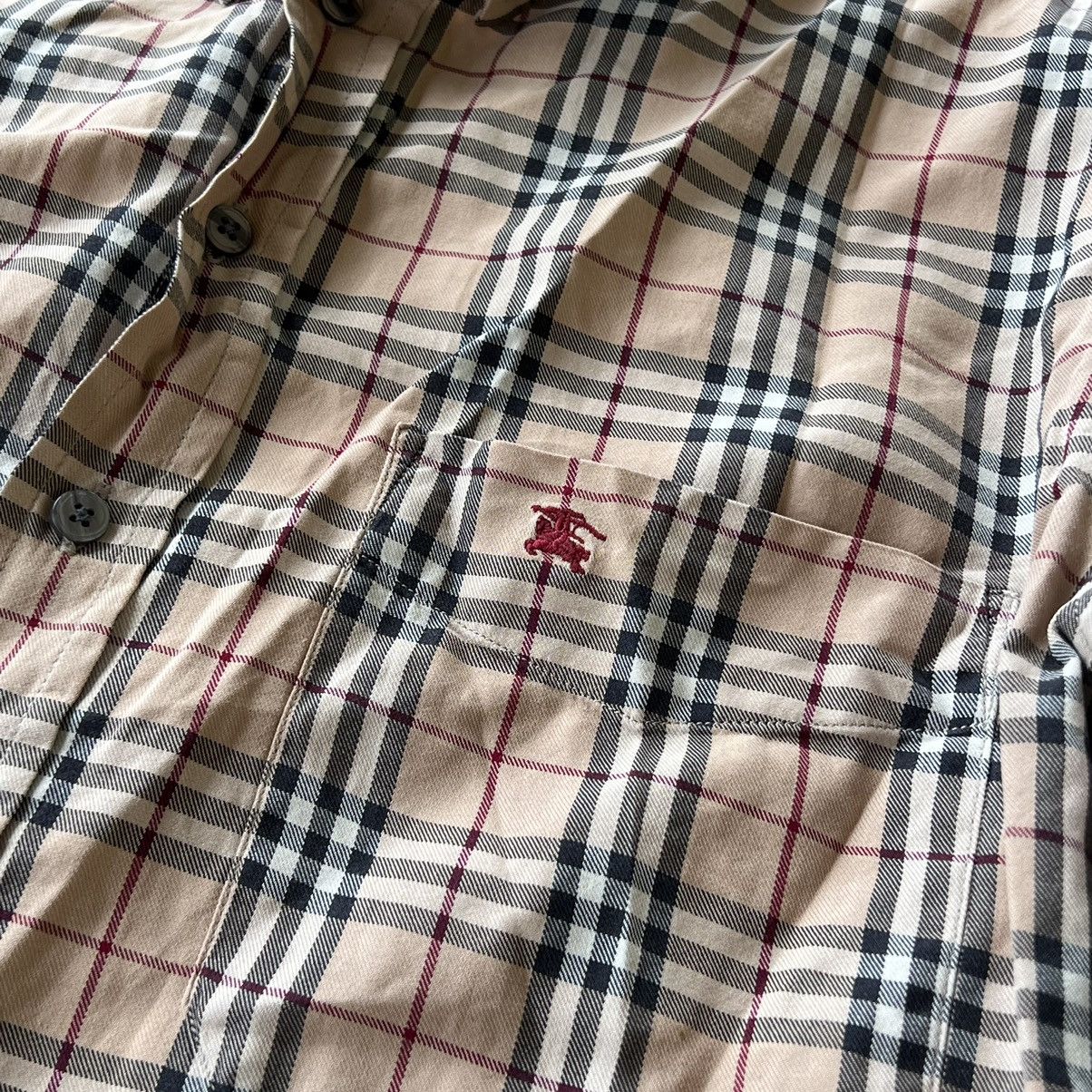 Burberry Burberry Vintage Rare Legit Luxury Button Ups Hawaiian Shirt Size US L / EU 52-54 / 3 - 4 Thumbnail
