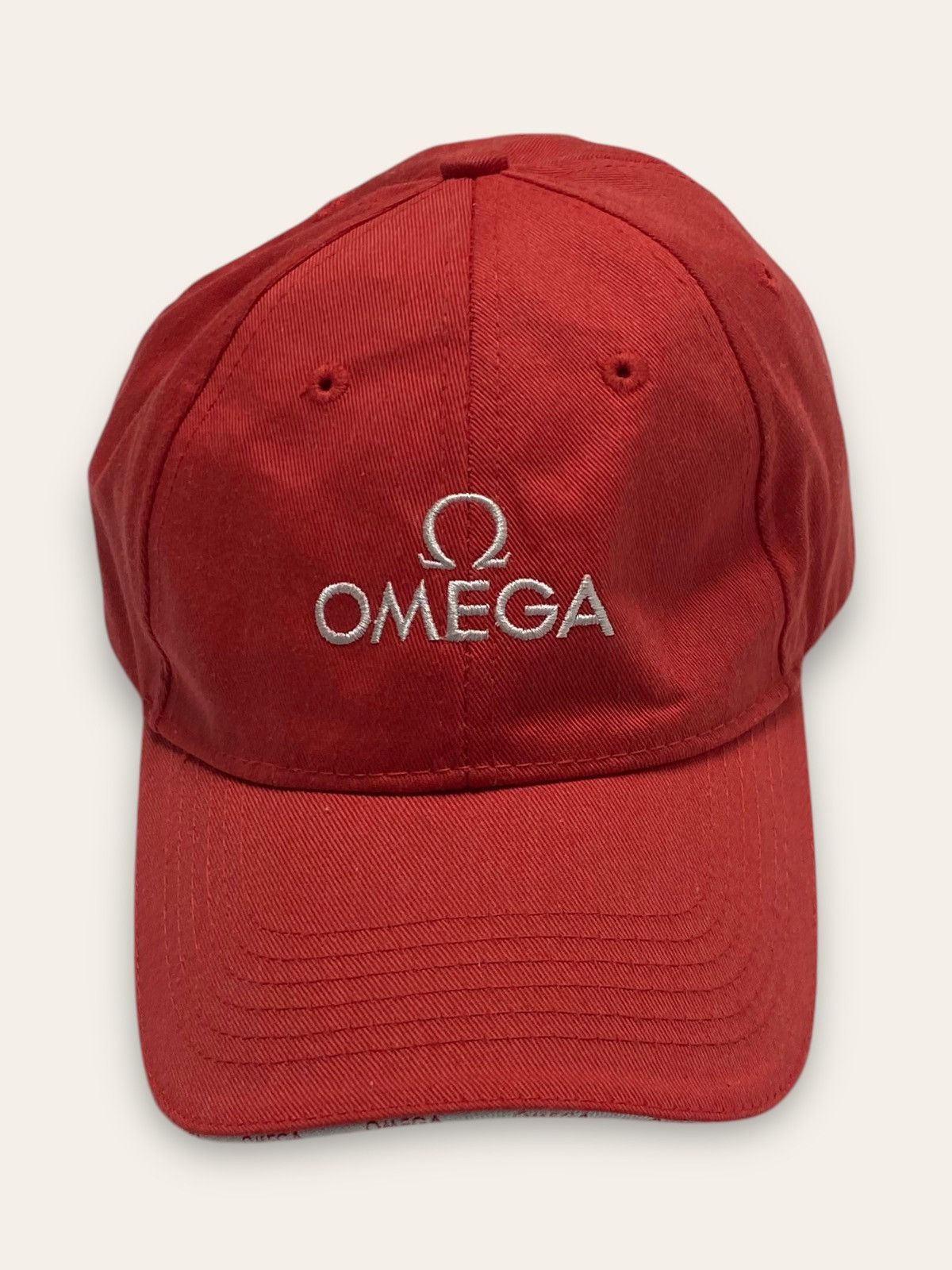 Omega Vintage OMEGA WATCHES Red Big Logo Red Cap Y2K Size ONE SIZE - 1 Thumbnail