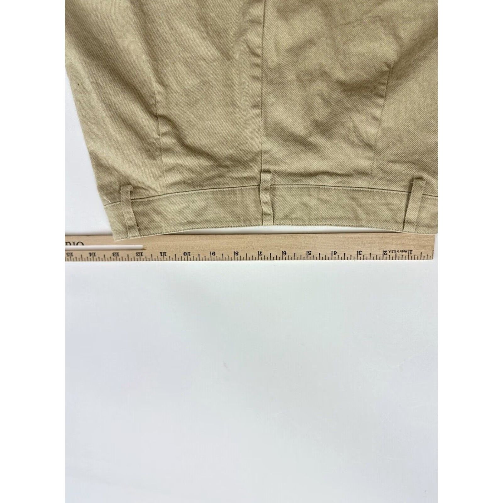 PRINCESS POLLY Princess Polly Wide Leg Khaki High Waisted Pants Women's 4 Beige Size 27" / US 4 / IT 40 - 7 Thumbnail