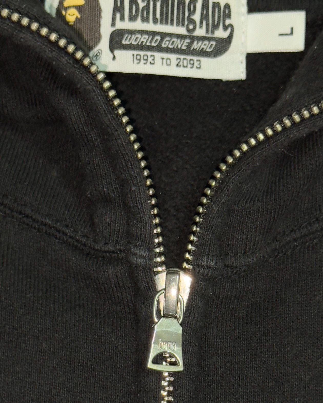 Bape Bape College Relaxed Fit Full Hoodie Black Size US L / EU 52-54 / 3 - 5 Thumbnail