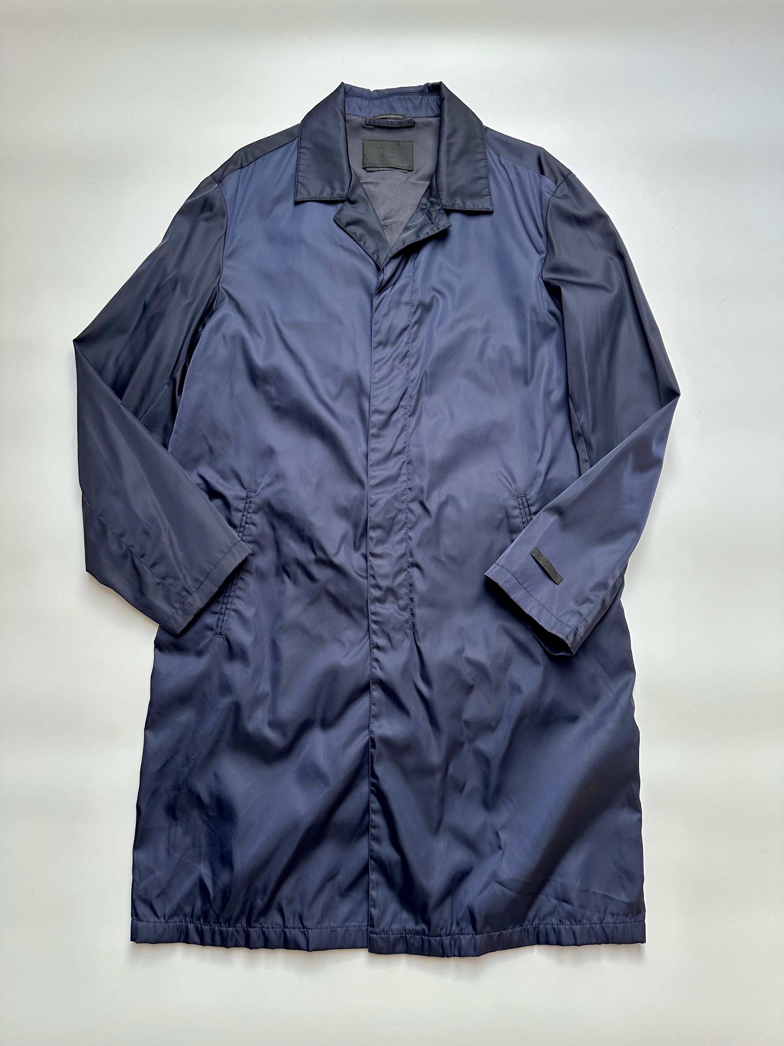 Prada PRADA Nylon Re-edition single breasted coat navy Size US M / EU 48-50 / 2 - 4 Thumbnail