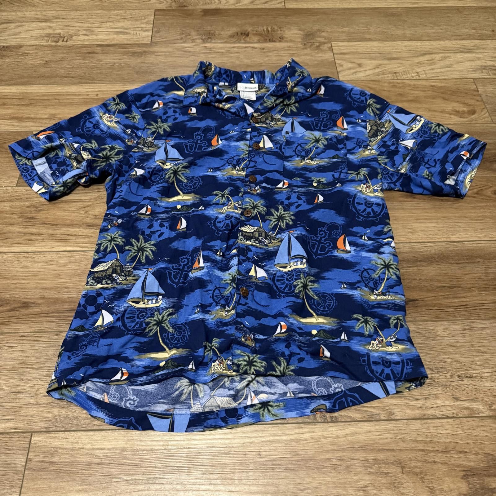 Disney Vintage Y2K Disney Hawaiian Disneyland Resort Rayon Shirt Size US M / EU 48-50 / 2 - 1 Thumbnail