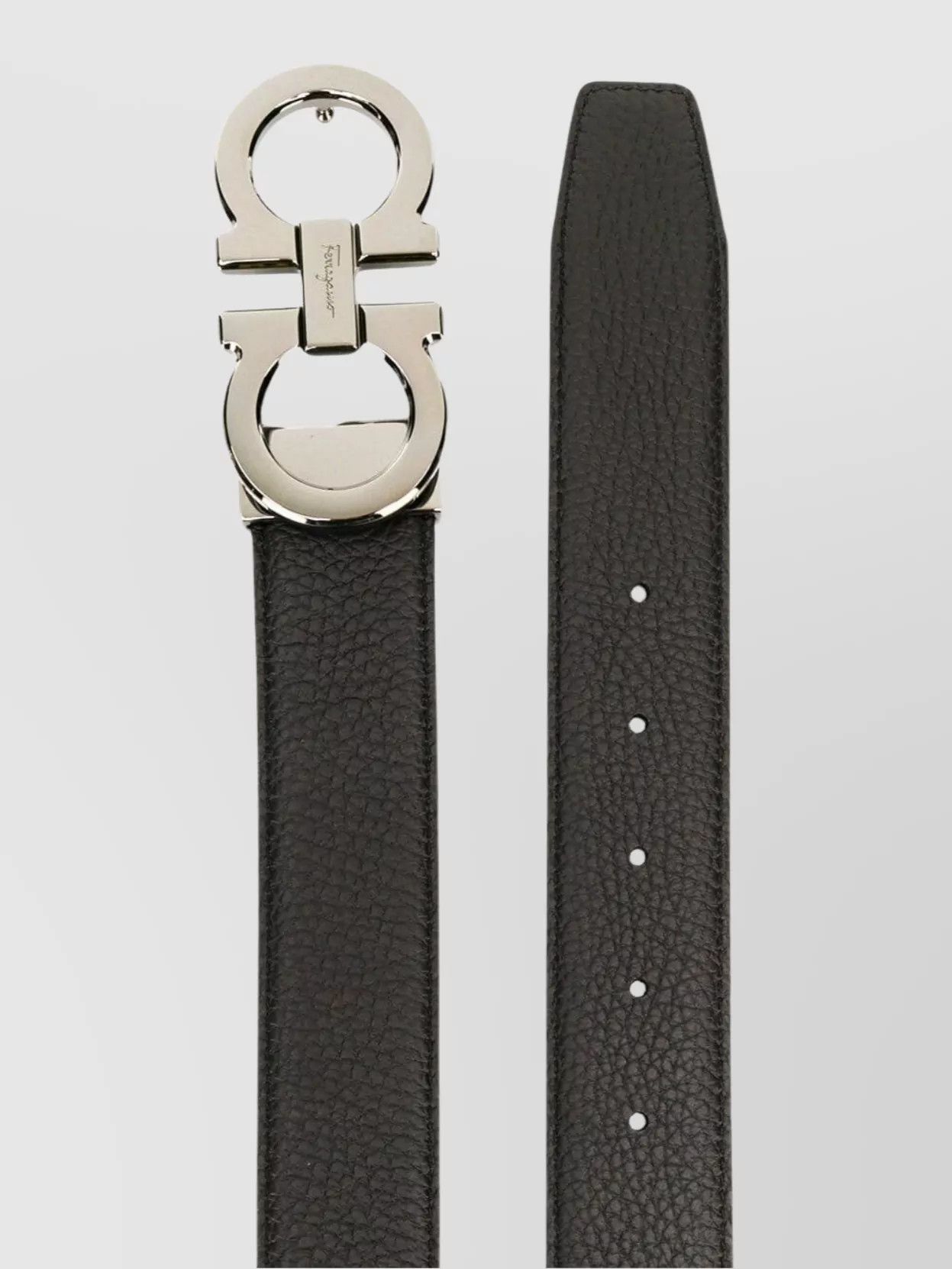 Salvatore Ferragamo o1s22i1n1025 Size: 115 / Reversible Belt in Brown Size 46 - 2 Thumbnail