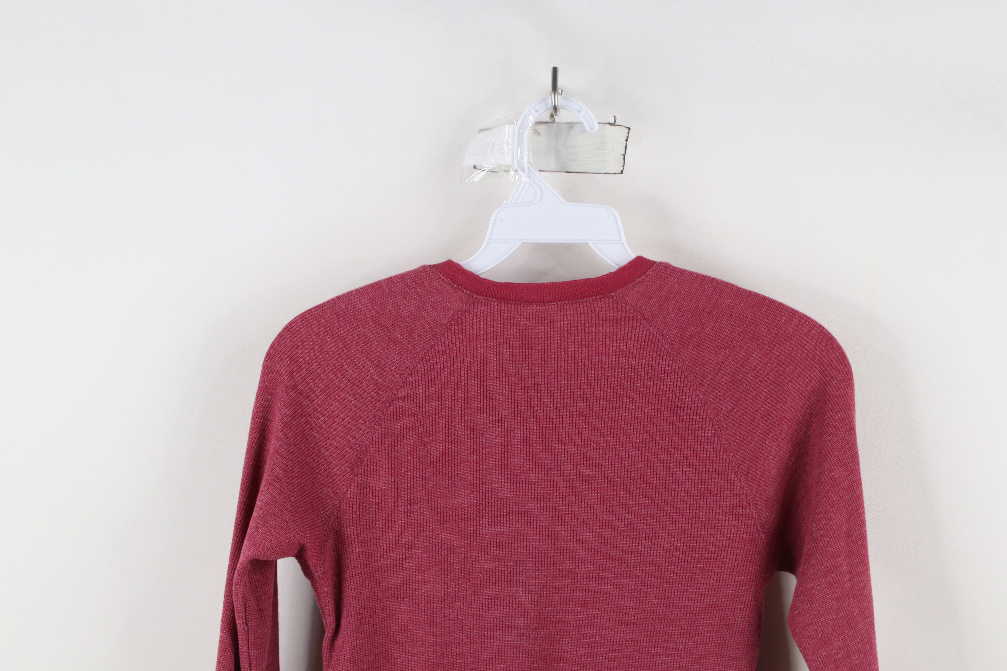 Abercrombie & Fitch × Vintage Vintage 90s Y2K Abercrombie & Fitch Knit Henley T-Shirt Red Size M / US 6-8 / IT 42-44 - 12 Thumbnail