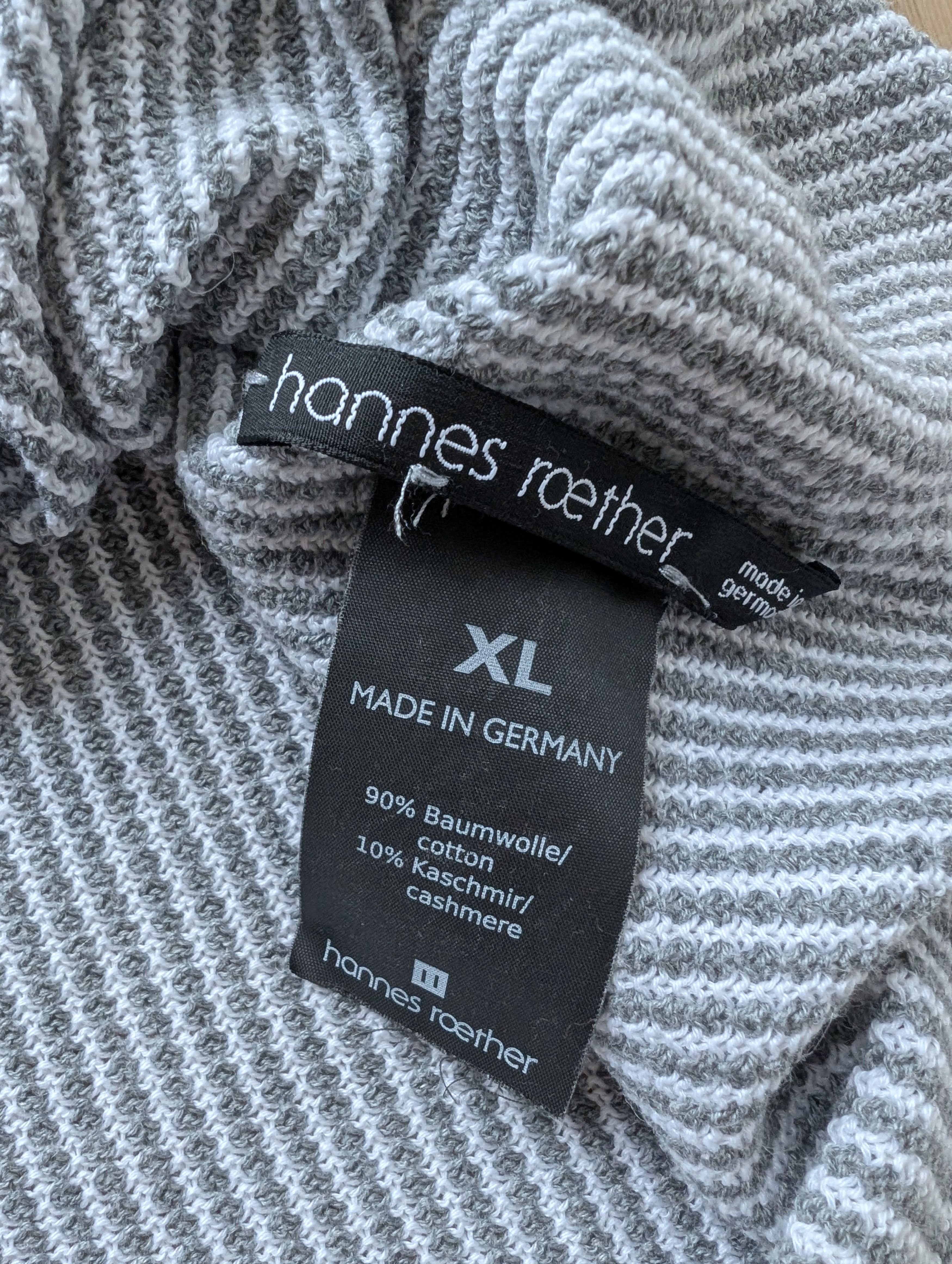 hannes roether Hannes Roether Cotton Cashmere Striped Knit T Shirt Size US XL / EU 56 / 4 - 3 Thumbnail