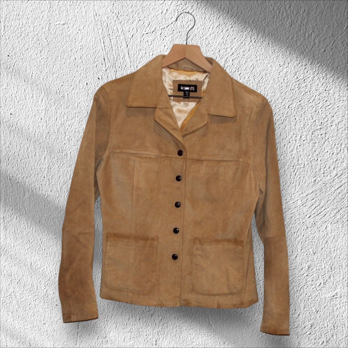 Other Laguna Girl Brown Leather Suede Cargo Jacket Women’s Small Size S / US 4 / IT 40 - 1 Thumbnail
