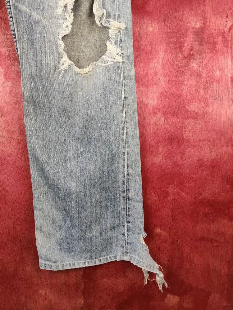 Levi's DL Levi's Blue Faded Distressed Ripped Jeans #S1853 Size US 32 / EU 48 - 6 Thumbnail