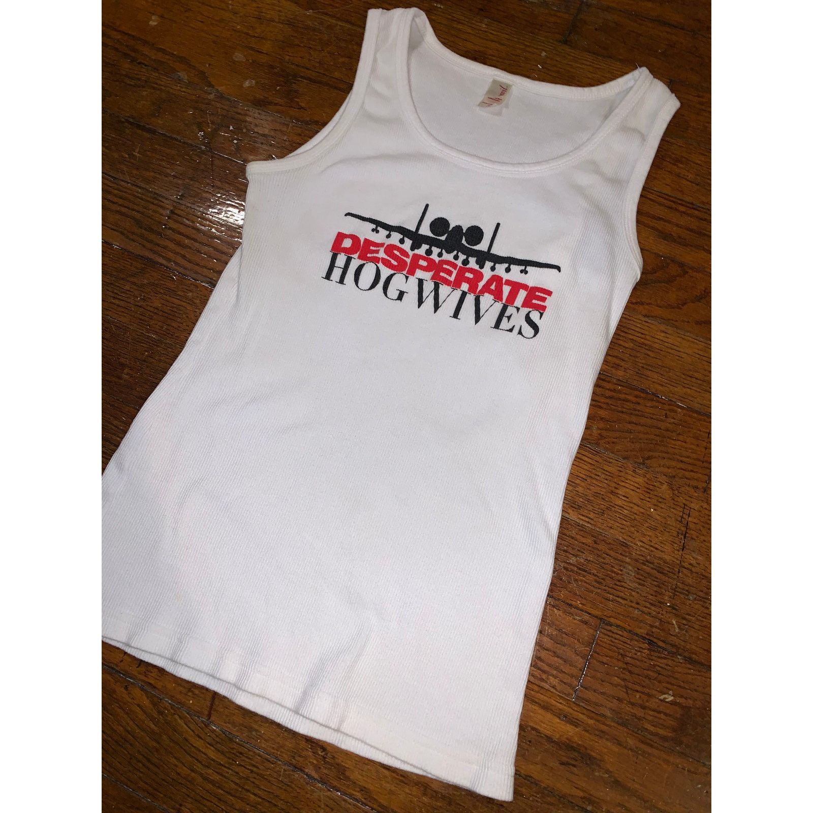 Other × Vintage Desperate Hogwives A-10 Warthog Tank Top White XS S Y2K Size XS / US 0-2 / IT 36-38 - 6 Thumbnail